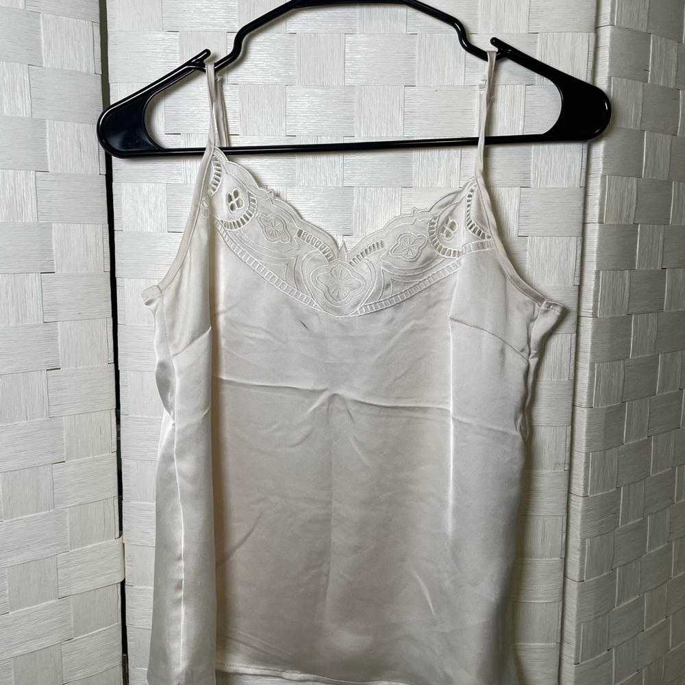 H&M Cream Lace Cami Top